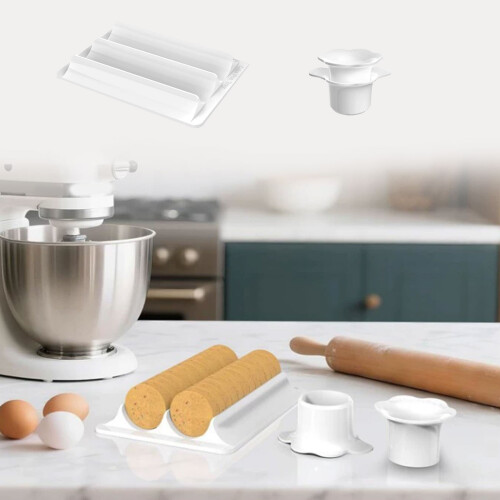 Creative Baking Tool Set 3PC Round Cutter and Tray for Cookie 1