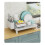 Practical Metal Kitchen Dish Planner Including Detachable-White 4