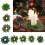 Christmas Artificial Snow Pine Needle Candle Rings-Style B 7