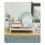 Practical Metal Kitchen Dish Planner Including Detachable-White 6