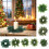 Christmas Artificial Snow Pine Needle Candle Rings-Style B 5