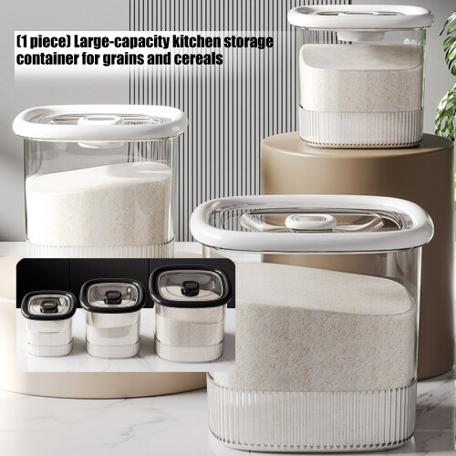 High Capacity Morsel Storage Container Clear Visible-White L 2