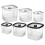 High Capacity Morsel Storage Container Clear Visible-White L 2