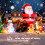 Homcom HOMCOM Inflatable Three Cute Penguins Building Snowman Christmas Lighted 6ft 9