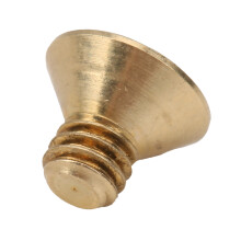 50Pcs Copper Flat Hex Socket Screw M4 x 6mm Countersunk Head Hardware