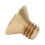 50Pcs Copper Flat Hex Socket Screw M4 x 6mm Countersunk Head Hardware 6