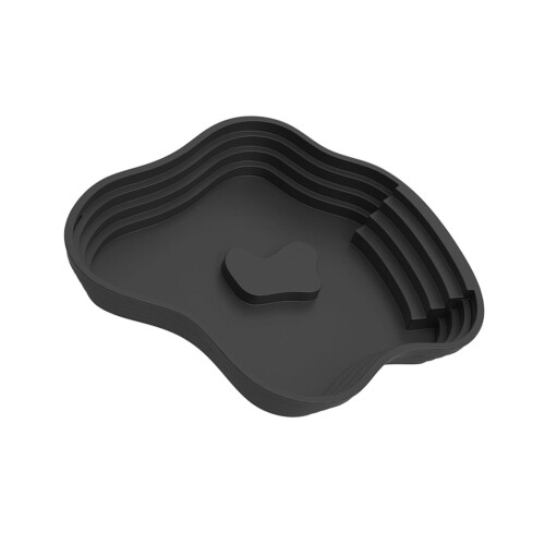 Habitat Turtles Bathing Plate Featuring Gentle-Black large
