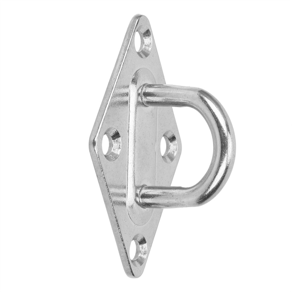 10Pcs M5 Stainless Steel Eye Plate 4 Holes Load-Bearing Hook 7891359923897