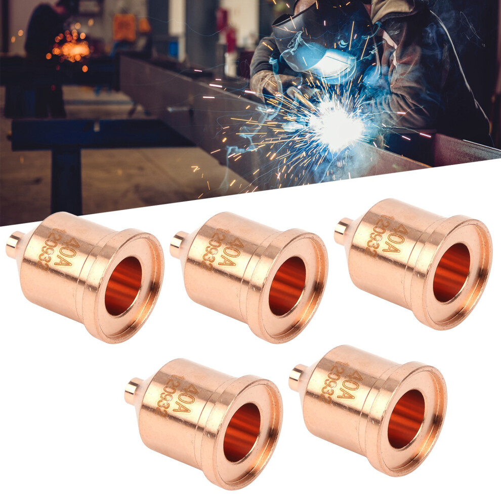 5Pcs Copper Plasma Cutter Nozzle 120932 Replacement Tips Torch Accessories 8741359923900