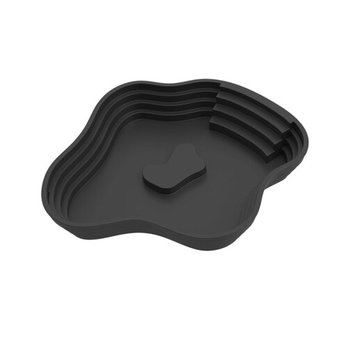 Complete Scale Container for Feeding, Bathing, and-Black large