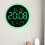 Kleurveranderende LED-wandklok met extra groot display Stil 6