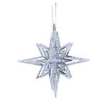Clear Acrylic Deer Butterfly Snowflake Ornament for Christmas-A