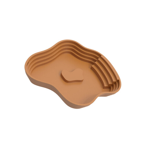 Extra Large ABS Turtles Bathing Container for-Light Brown small
