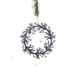 Clear Glitters Acrylic Christmas Ornament Deer Snowflake-D