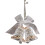 Clear Glitters Acrylic Christmas Ornament Deer Snowflake-M 1
