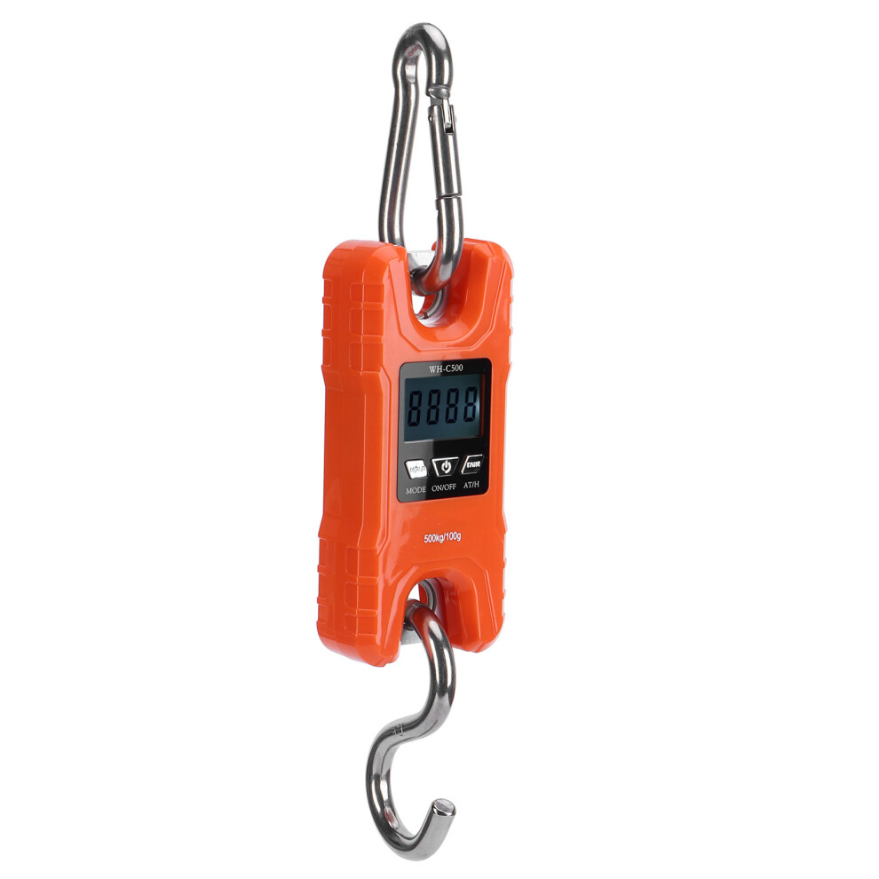 50Kg Digital Hanging Crane Scale With Orange Led Display Small Electronic Tool 8721359925272
