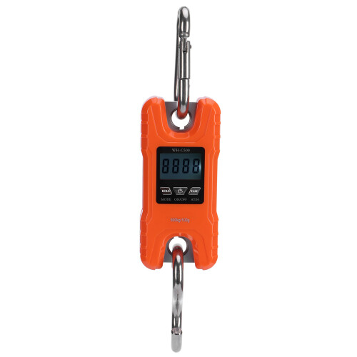 50kg Digital Hanging Crane Scale with Orange LED Display Small Electronic Tool 1
