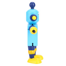 Bunter Holzroboter-Spielzeug für Kinder - 9,5*1,9*11,8 cm Bildungsgeschenk