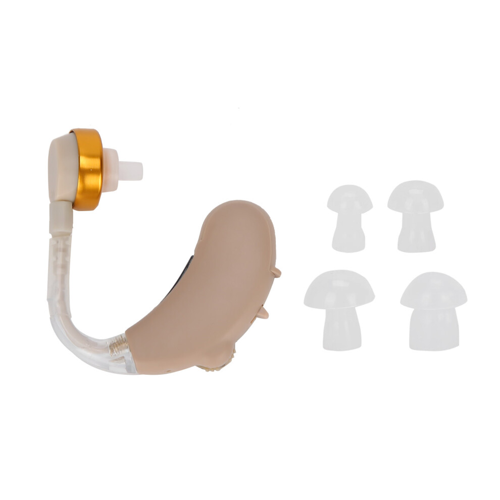 Portable Hearing Aids Set with Earplugs & Storage Box for Seniors