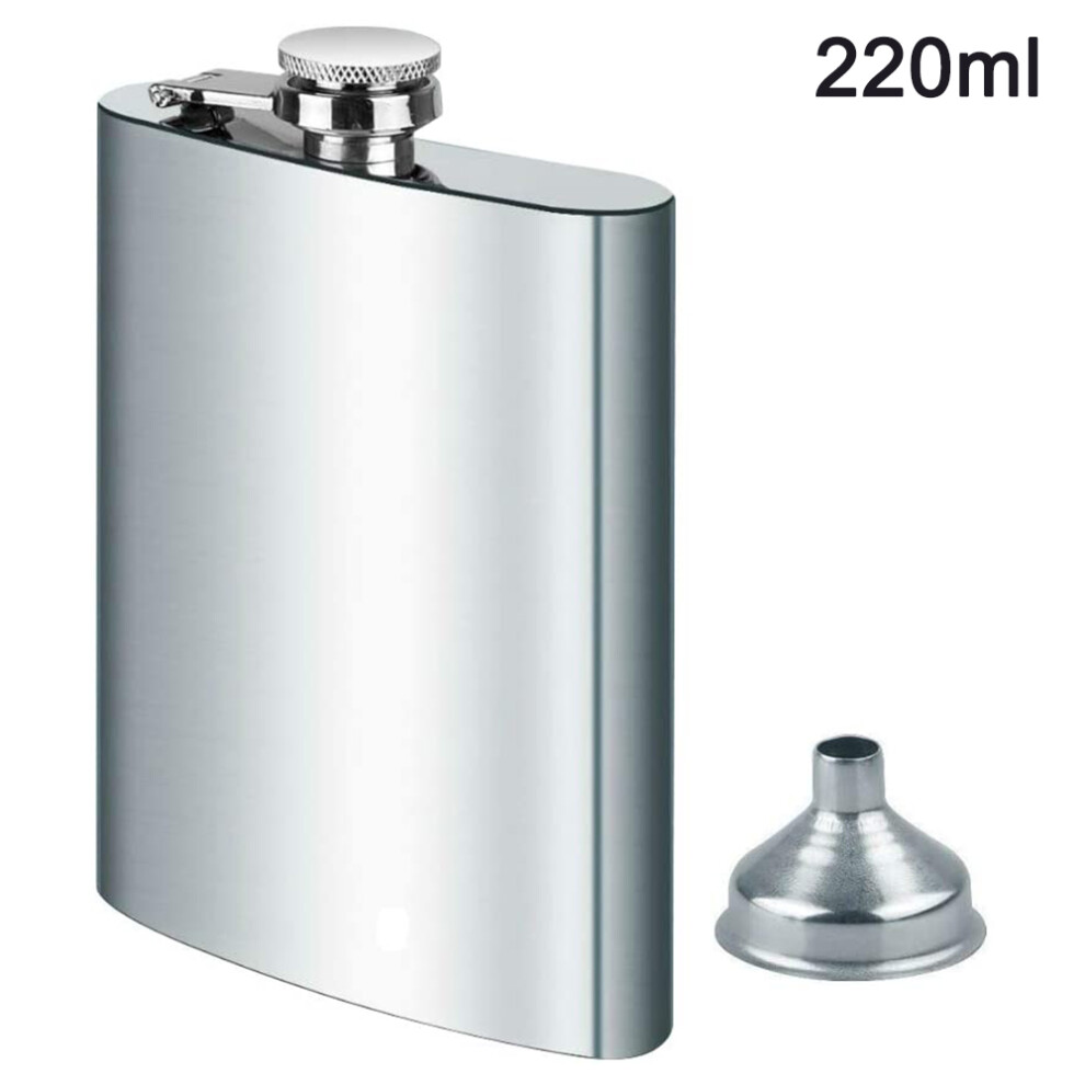 Compact Stainless Steel Hip Flask, Leak Proof, Laser Welded Screw Cap For Outdoor Activities, Pocket Size Flask Set-image-OPC-PMWN2PD-NEW