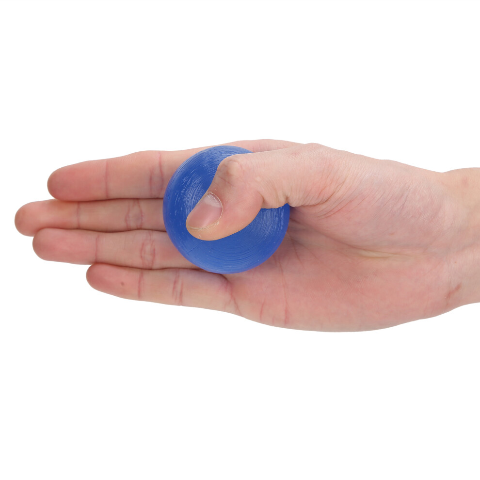 Blue 5Pcs Silicone Hand Grip Balls For Strength & Rehab, 30 Hardness