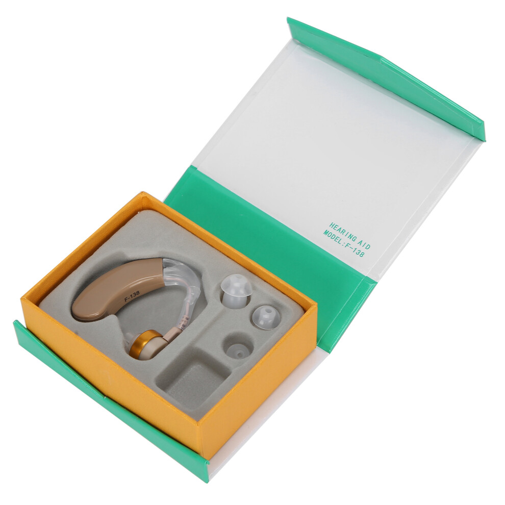 Elderly Hearing Aid Portable Sound Amplifier with Earplugs, ABS Material