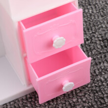 Pinkes Puppenschrank-Kleiderschrank Spielzeugmöbel für Mädchen, 8,86 x 5,51 x 2,17 Zoll