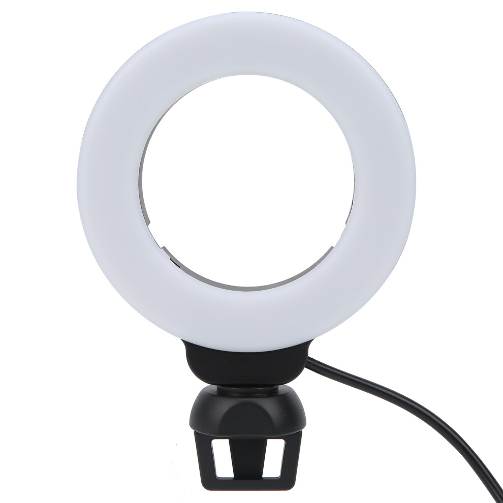 Mini 4In Led Ring With Clip For Video Calls & Streaming Soft Fill Light 7651359927758
