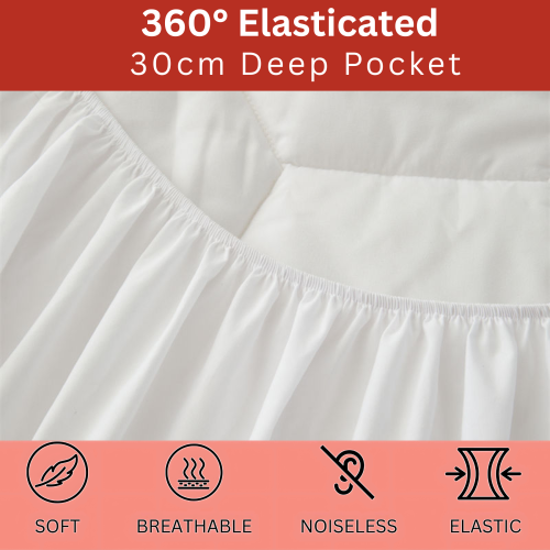 Bunk Mattress Protector Fitted Sheet 30cm Deep 2