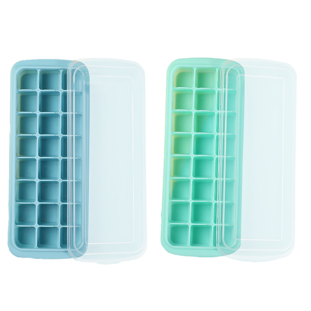 Reusable Silicone Ice Cube Trays, Space Saving Design Optimizes Freezer Organization, Easy Ice Release For Quick And Convenient Refreshment-image-OPC-PMWNHSH-NEW