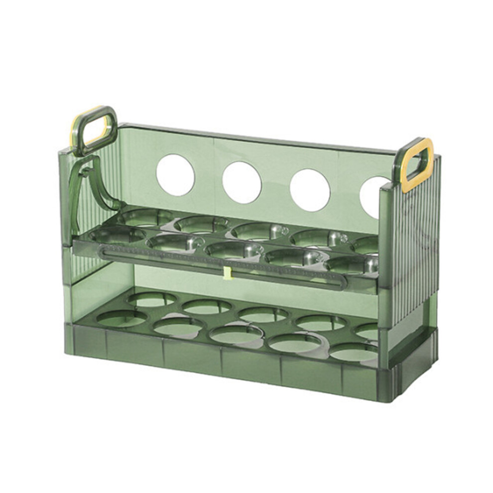 3-Layer Egg Organizer, Stylish Kitchen Egg Stand with Space-saving Egg Storage, Refrigerator Door Egg Holder, Flip Design Egg Rack-image-OPC-PMWNHVW-NEW