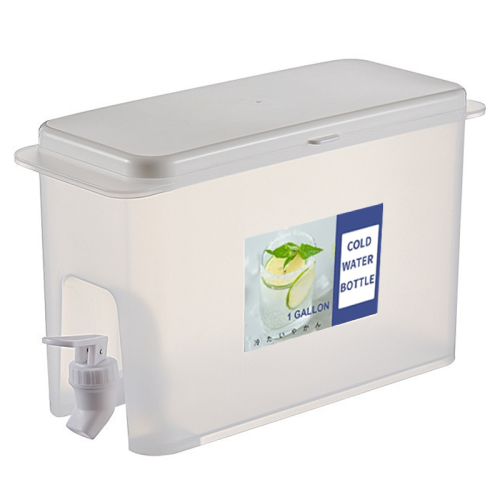 Ευέλικτος πλαστικός διανομέας ποτών για αποθήκευση στο ψυγείο, δοχείο Aguas Frescas με