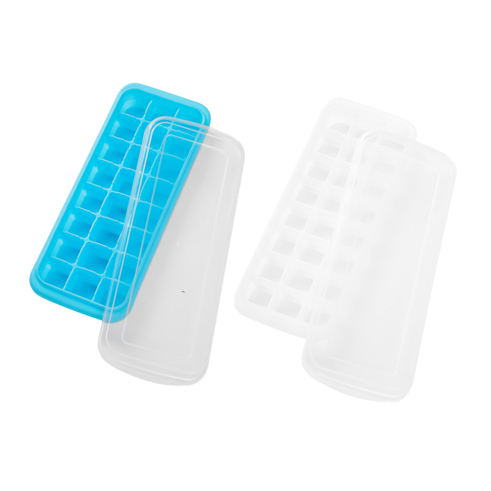 Versatile Ice Maker, Silicone Ice Cube Trays for Home and Bar, Food Grade Silicone, Bpa-Free and Leak Proof Removable Lid, Stackable and Space Efficie-image-OPC-PMWNJ6H-NEW