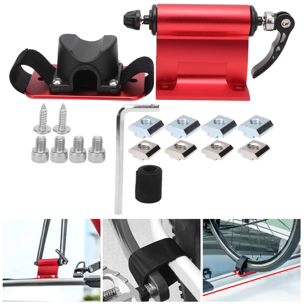 Space-Saving Front Fork Bike Rack Mount For Car Trunk And Roof Red 5051359931496