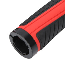 Mountainbike-Lenkergriffe Gummi rutschfest Schwarz Rot 131x32x44mm