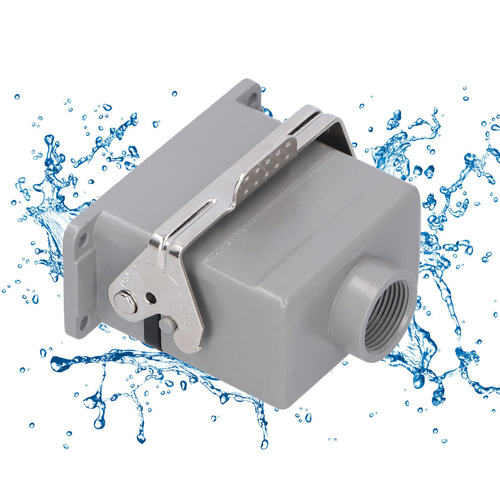 Heavy Duty Rectangular Aviation Connector Plug 10-Pin 16A 500V 8431359934210