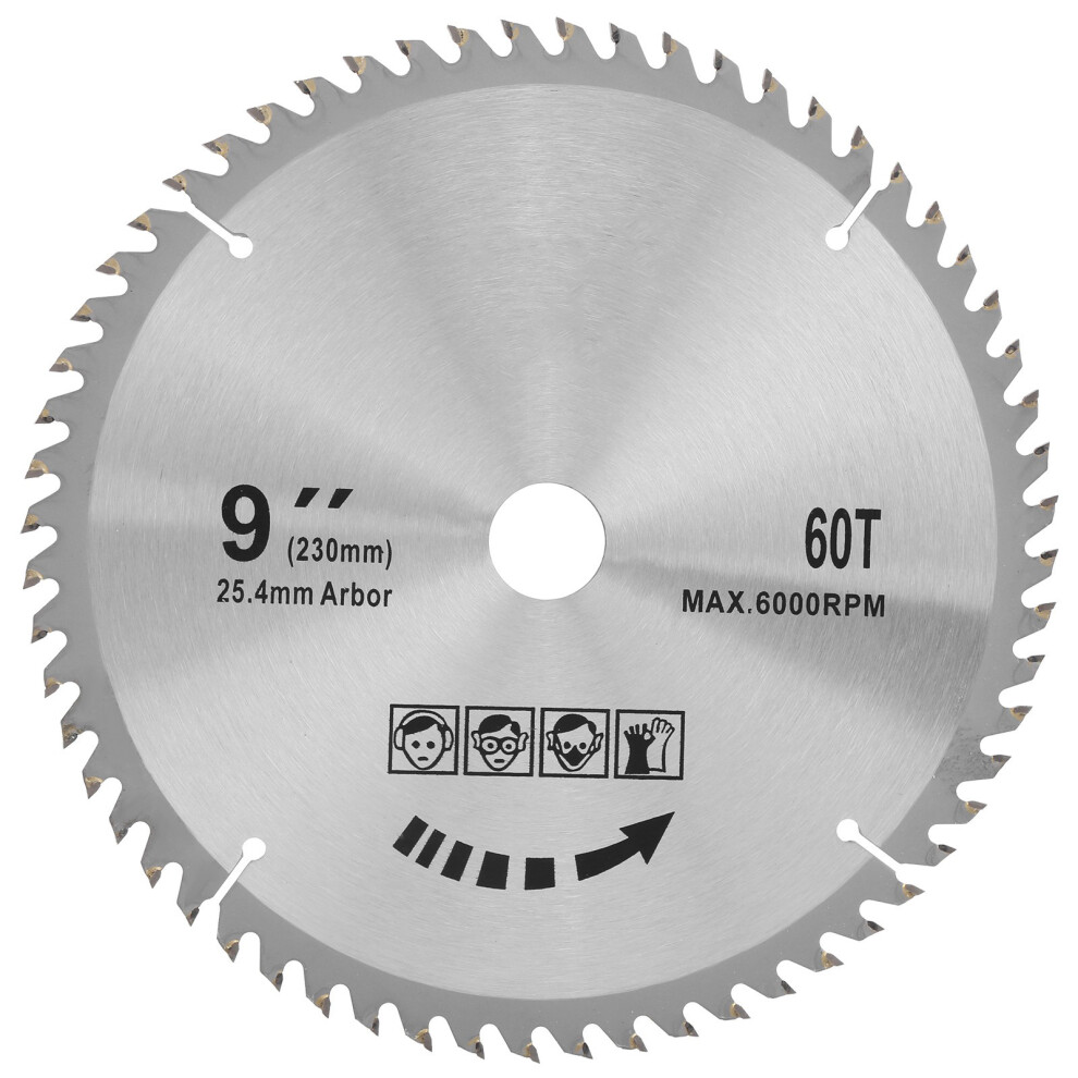 High-Performance 230Mm Circular Saw Blade - 60T Carbide Noise Reduction Tech 5041359934702