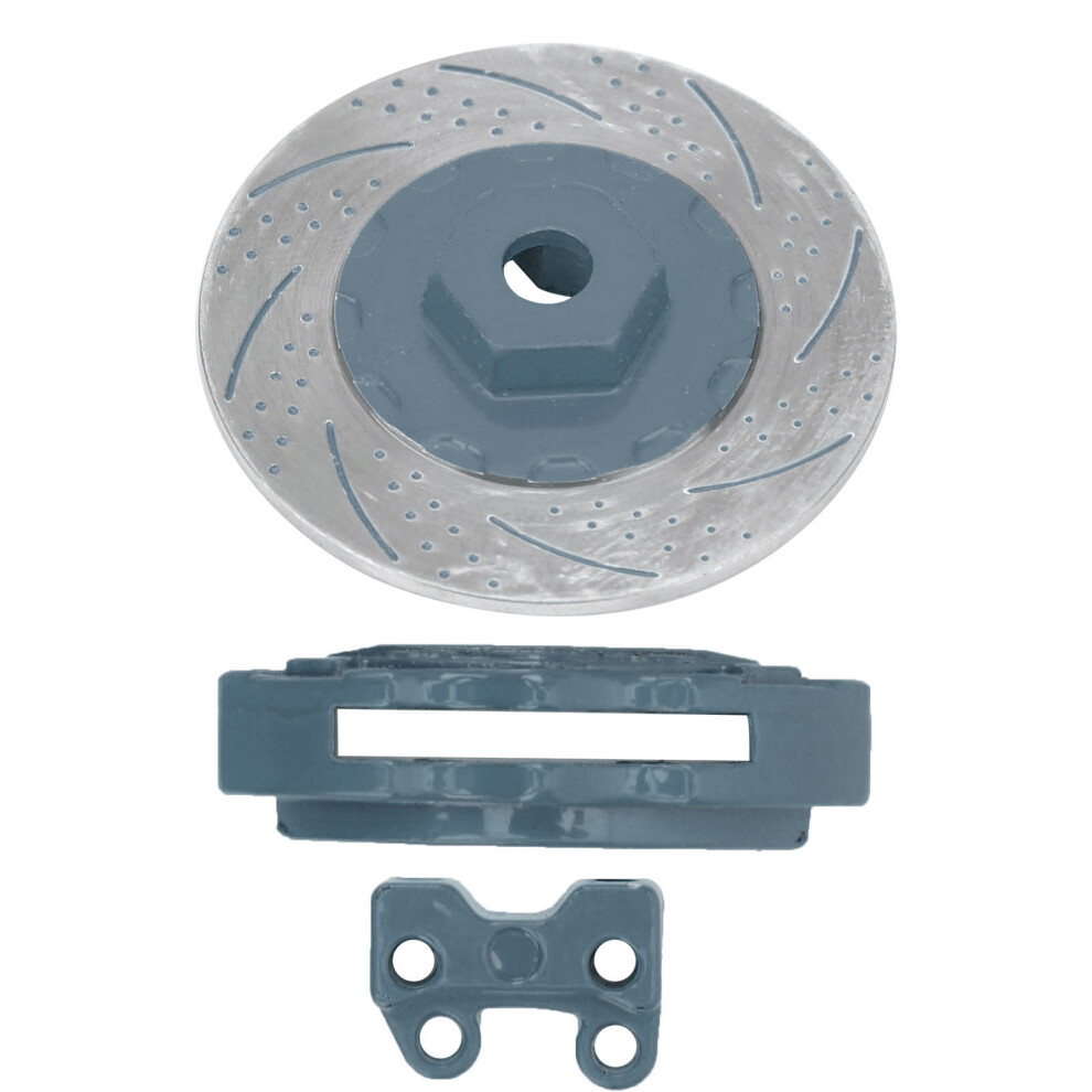 4Pcs Metal Brake Discs Calipers For 1/10 Rc Cars Trx4 Trx6 Gray 9351359936566
