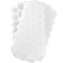 Formas de gelo hexagonais em formato de prisma, moldes de silicone de fácil remoção para congelador, livres de BPA e reutilizáveis, perfeitas