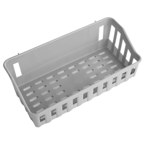 Bathroom Shower Shelf Grey Sucker Organizer Waterproof Compact Storage 2