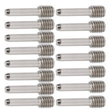 15Pcs Silver 15.4mm M4 Hex Screw Set Stainless Steel for RC Car Models