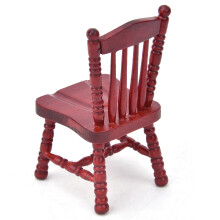 Mini Wooden Dollhouse Chair 1:12 Scale Exquisite Simulated Furniture Accessory