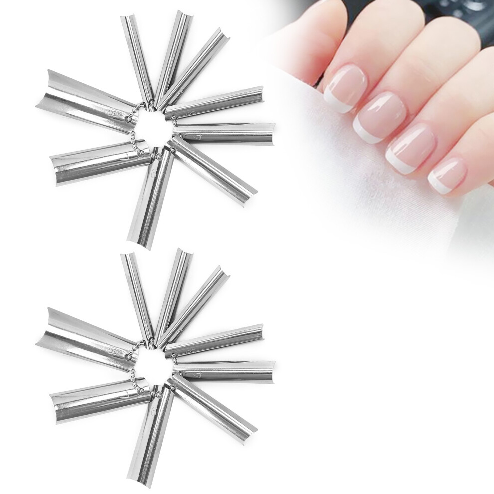 9 Sizes Deep C Shape Nail Cutter - 18Pcs French Manicure Trimmer