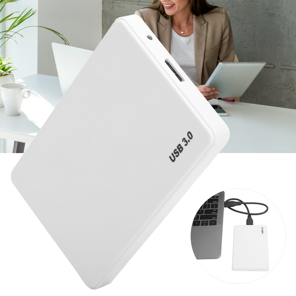 120Gb Mobile External Usb3.0 Hard Drive 2.5In For Computer Use White 8171359945594