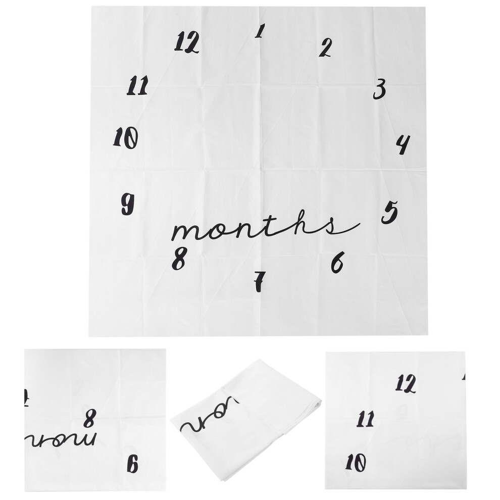 Infant Milestone Cloth Baby Photography Background 100X100cm Polyester Cotton 7891359947367