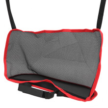 Easy-Install Car Net Storage Bag & Pet Barrier - Black Red Finish