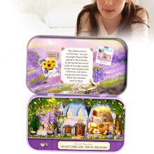 Miniature DIY Dollhouse Box Q-010 with LED Ideal Holiday Gift