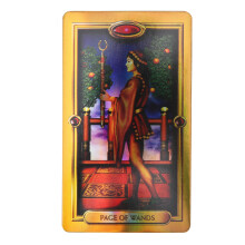 Goldenes Tarotkarten-Deck mit Hologramm-Papier, 9,8x5,7 cm, interaktives Brettspiel
