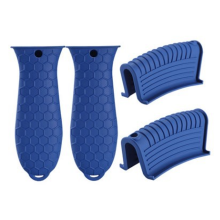 Presine antiscivolo flessibili e resistenti con manicotto in silicone termoresistente per maneggiare pentole calde, superficie liscia antiaderente,