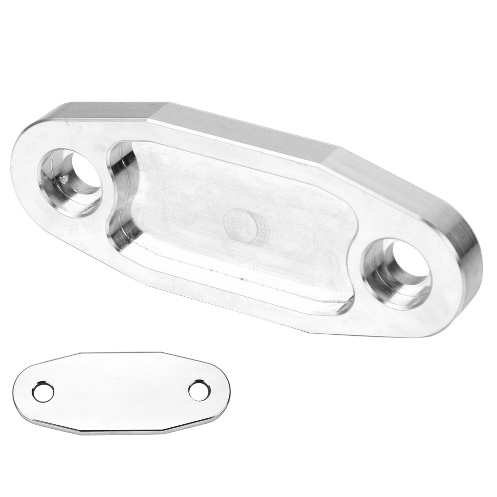 Fuel Pump Block Off Plate For Ford 351C 351M 400M Engines, Cnc Alum, Silver 5021359949425